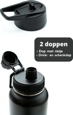 Thermosfles - Onyx Black - 1 Liter - Extra Dop Met Rietje & Drinktuit - Thermosflessen - Isoleerfles - BPA Vrij - Lekvrij - Thermoskan - Isoleerbeker - Thermosbeker 13 Thermosfles - Onyx Black - 1 Liter - Extra Dop Met Rietje & Drinktuit - Thermosflessen - Isoleerfles - BPA Vrij - Lekvrij - Thermoskan - Isoleerbeker - Thermosbeker -Woonkeuken Winkel 758x1200 1