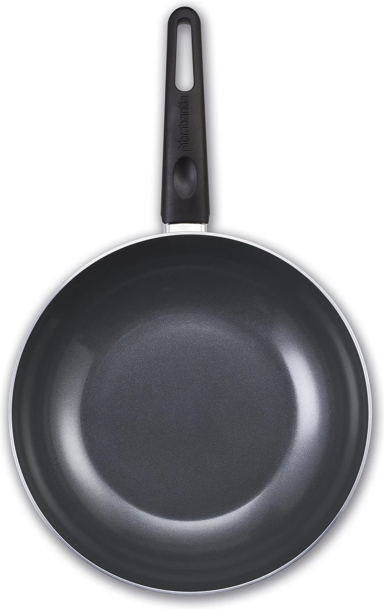 BRABANTIA INDU+ Wokpan - Keramische Antiaanbaklaag - Ø 28 Cm - Inductie - Pfas Vrij 4 BRABANTIA INDU+ Wokpan - Keramische Antiaanbaklaag - Ø 28 Cm - Inductie - Pfas Vrij - Afbeelding 2
