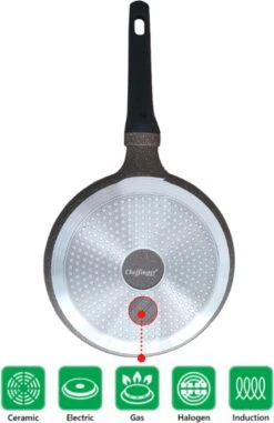 Cheffinger Pannenkoekenpan - Antiaanbaklaag - Krasbestendig - 28cm 11 Cheffinger Pannenkoekenpan - Antiaanbaklaag - Krasbestendig - 28cm -Woonkeuken Winkel 778x1200