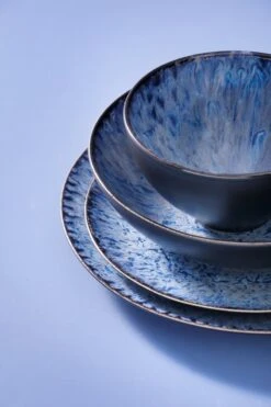 Palmer Serviesset Lester Stoneware 6-persoons 24-delig Zwart Blauw -Woonkeuken Winkel 800x1200 36