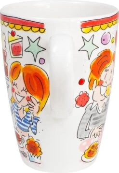 Blond Amsterdam Even Bijkletsen Beker XL 500 Ml - Rode Rand -Woonkeuken Winkel 827x1200 2