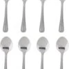 Merkloos 8x Stuks Sierlijke Grote Thee/dessertlepeltjes - Bestek - 15 Cm Van RVS -Woonkeuken Winkel 836x1200