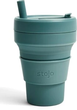 Stojo - Biggie Cup - 470 Ml - Herbruikbaar - Opvouwbaar - Groen -Woonkeuken Winkel 846x1200 12