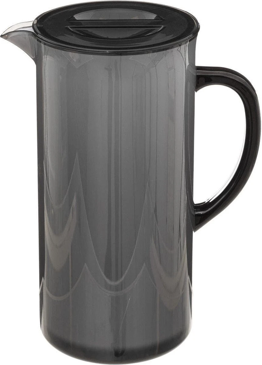Sapkan/schenkkan Karaf Met Deksel 1950 Ml Zwart - Formaat: 18 X 10,5 X 25 Cm - Materiaal: Kunststof 3 Sapkan/schenkkan Karaf Met Deksel 1950 Ml Zwart - Formaat: 18 X 10,5 X 25 Cm - Materiaal: Kunststof