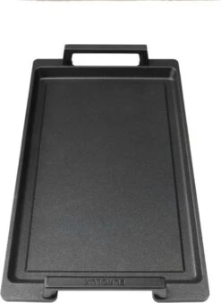 Eurolux Teppanyaki Plaat Met Grepen - 41 X 24 X 2.5 Cm - Zwart - Aluminium - Geschikt Voor Alle Warmtebronnen -Woonkeuken Winkel 878x1200