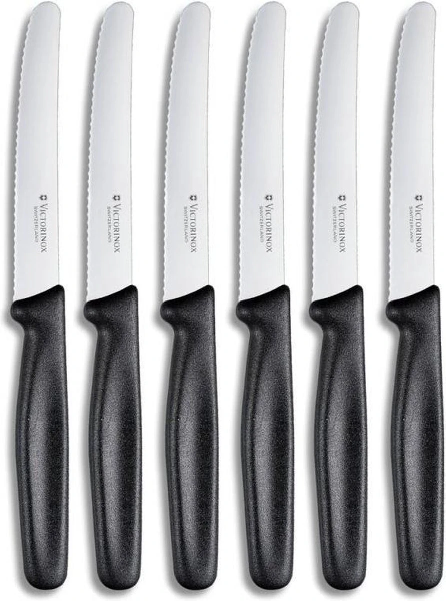 Victorinox|Swiss|Classic|Set Van 6 Stuk|Tafelmes| 3 Victorinox|Swiss|Classic|Set Van 6 Stuk|Tafelmes|