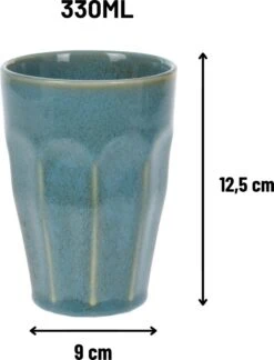 Orange85 Cappuccino Mokken - Latte Macchiato Glazen - 330 Ml - Hittebestendig - Set Van 4 - Porselein - Multicolor - Cappuccino Glazen - Cappuccino Kopjes -Woonkeuken Winkel 914x1200