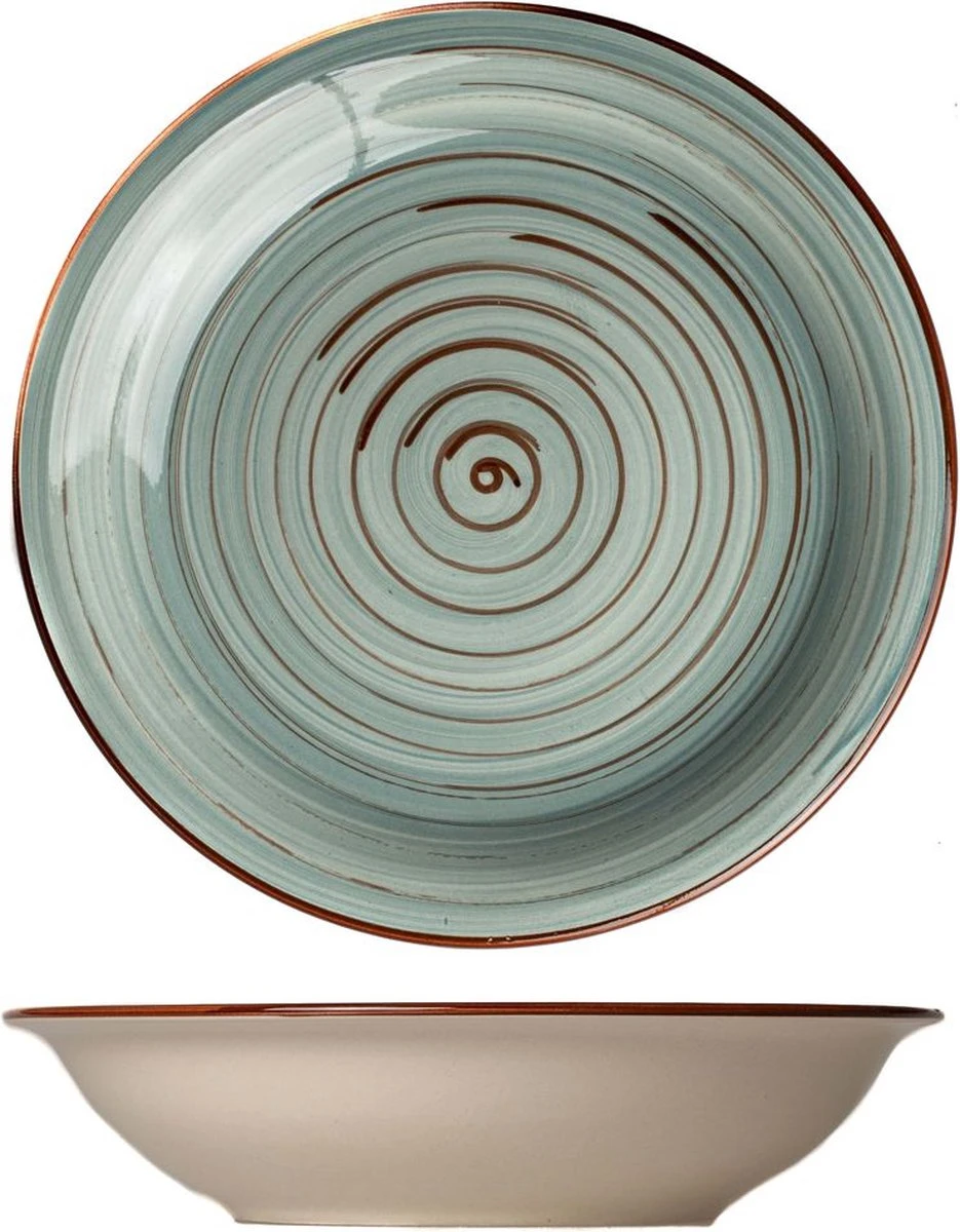 Tavola - Diepe Borden - Kleurrijk - Ø21cm - (6 Stuks) 12 Tavola - Diepe Borden - Kleurrijk - Ø21cm - (6 Stuks) - Afbeelding 10