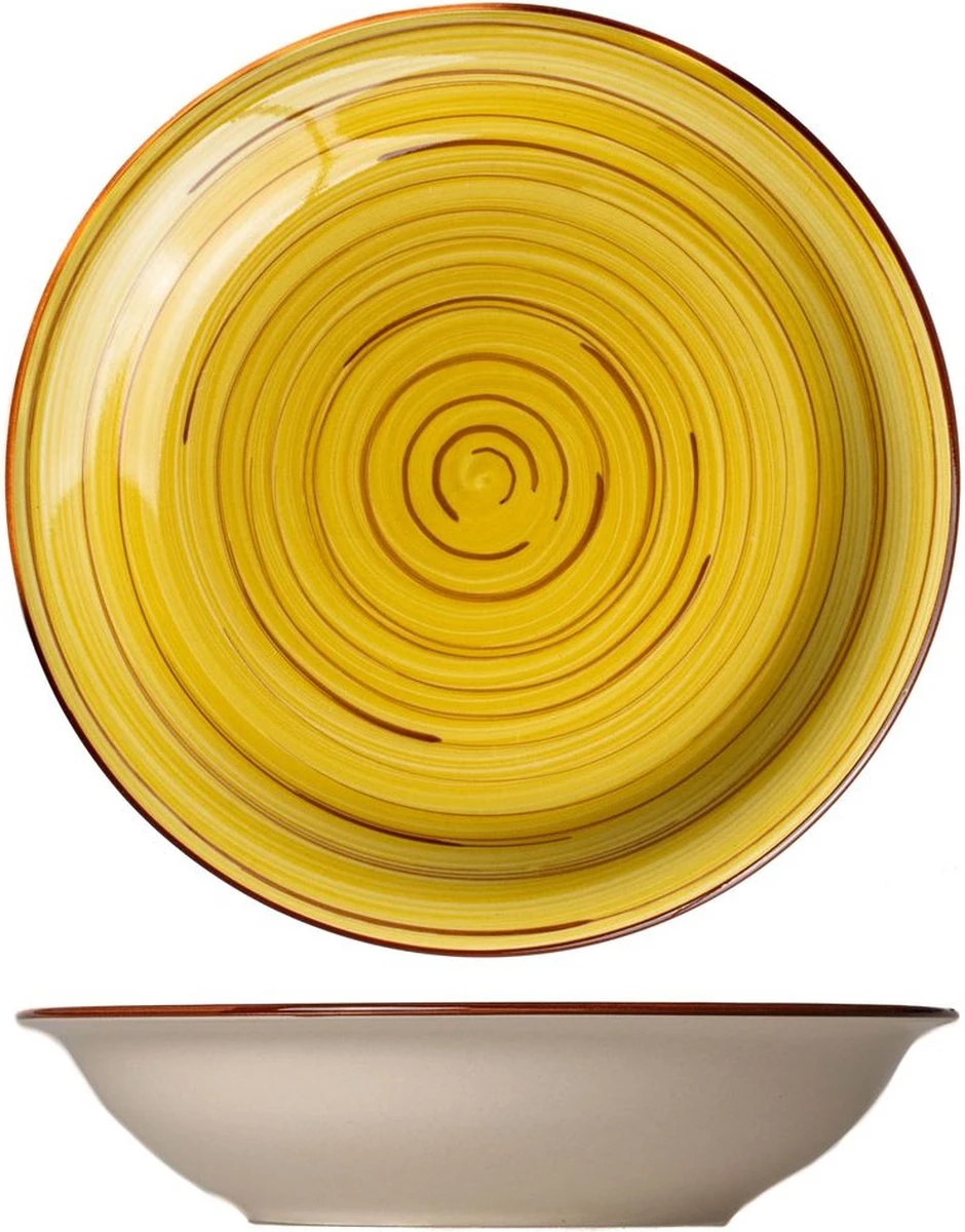 Tavola - Diepe Borden - Kleurrijk - Ø21cm - (6 Stuks) 7 Tavola - Diepe Borden - Kleurrijk - Ø21cm - (6 Stuks) - Afbeelding 5