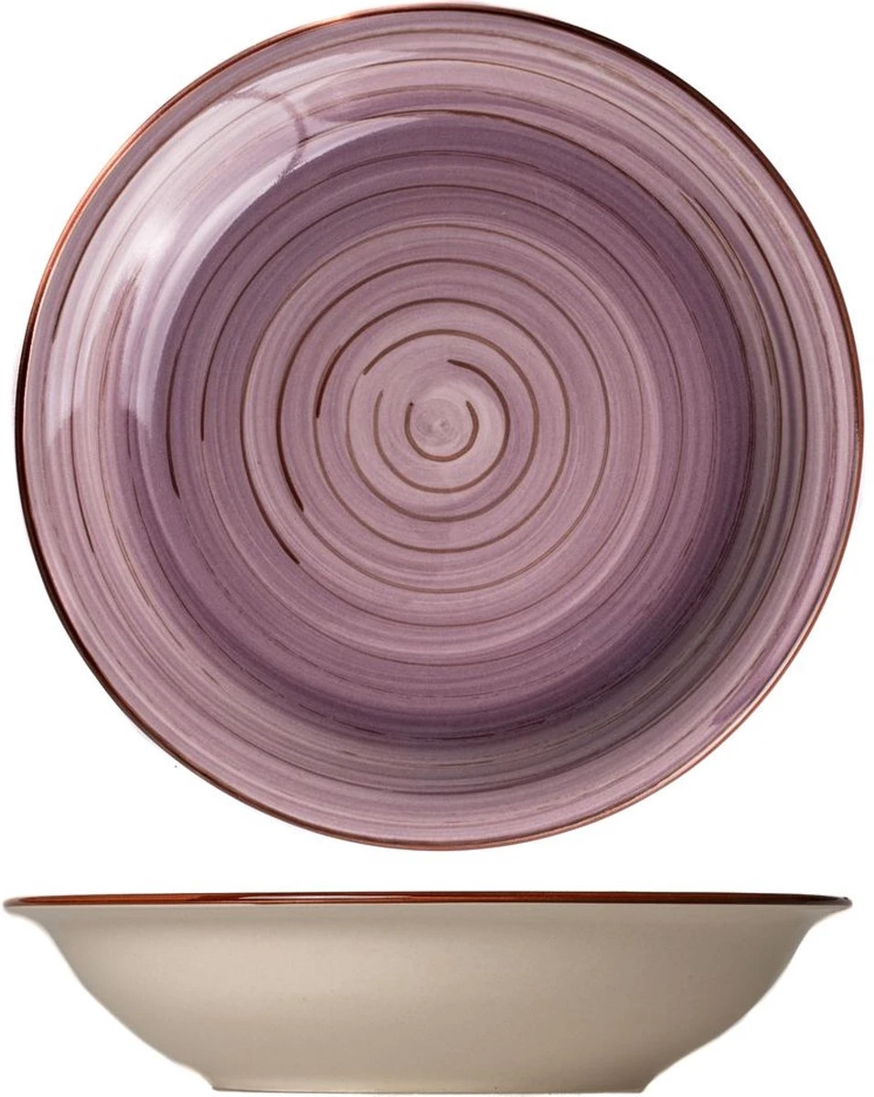 Tavola - Diepe Borden - Kleurrijk - Ø21cm - (6 Stuks) 9 Tavola - Diepe Borden - Kleurrijk - Ø21cm - (6 Stuks) - Afbeelding 7