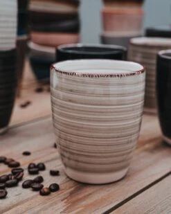 Koffiekopjes - Industrieel Grijs - Koffiebeker - Unieke Kleuren - Set Van 12 Kopjes (ook Los Verkrijgbaar) - 160ML En 340ML - Porselein - Hip En Trendy -Woonkeuken Winkel 960x1200 6