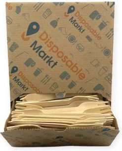 750 Stuks Houten Vork In Dispenser Box - Houten Bestek - Vorken - Bio Vorken - Hout In Dispenserdoos - Dispenser Doos Bestek - Karton Dispenser - Papier Dispenser Box Met Bestek - Cutlery - Biologisch Afbreekbaar - Milieuvriendelijk - FSC - Wegwerp -Woonkeuken Winkel 971x1200