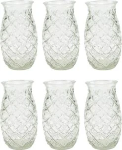 Merkloos Beker - Glas Ananas - 6 Stuks - Zomer - Cocktail -400ml -Woonkeuken Winkel 971x1200 3
