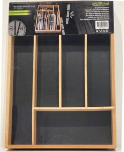 Houten Bestekbak/bestekhouder 36 X 26 Cm - Keukenlade/besteklade Inzetbakken