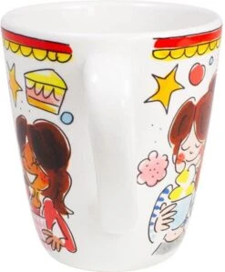 Blond Amsterdam Even Bijkletsen Mok 350 Ml - Rode Rand -Woonkeuken Winkel 990x1200 2